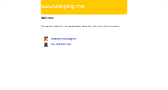 Desktop Screenshot of calanglang.com