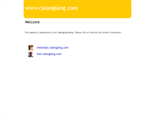 Tablet Screenshot of calanglang.com